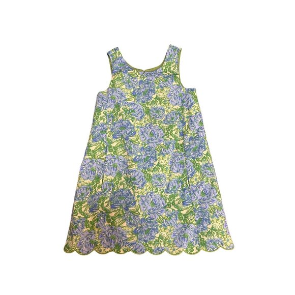 Tommy Bahama Girls Sleeveless Floral Dress With Scalloped Hem Size 5 - Picture 1 of 4